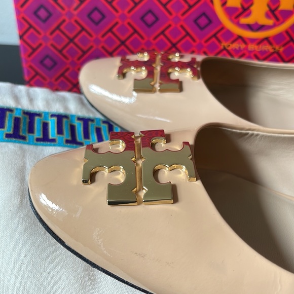 Tory Burch Raleigh ballet flat patent leather size 7 comes with box and dust bag - Picture 2 of 13